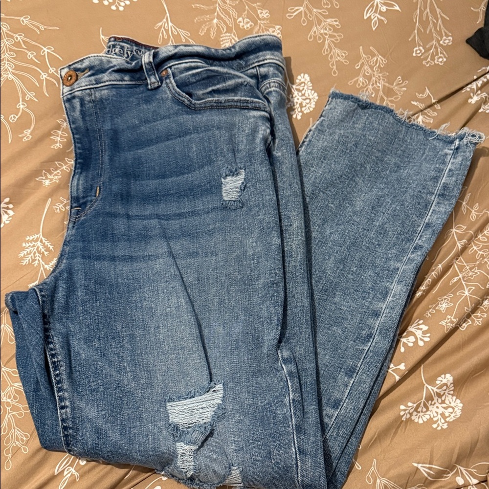 Classic Blue Straight Leg Jeans